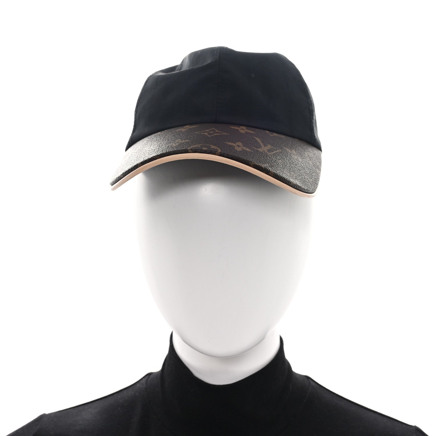 Louis Vuitton Polyester Silk Monogram LV Get Ready Cap M Black 2 of 9