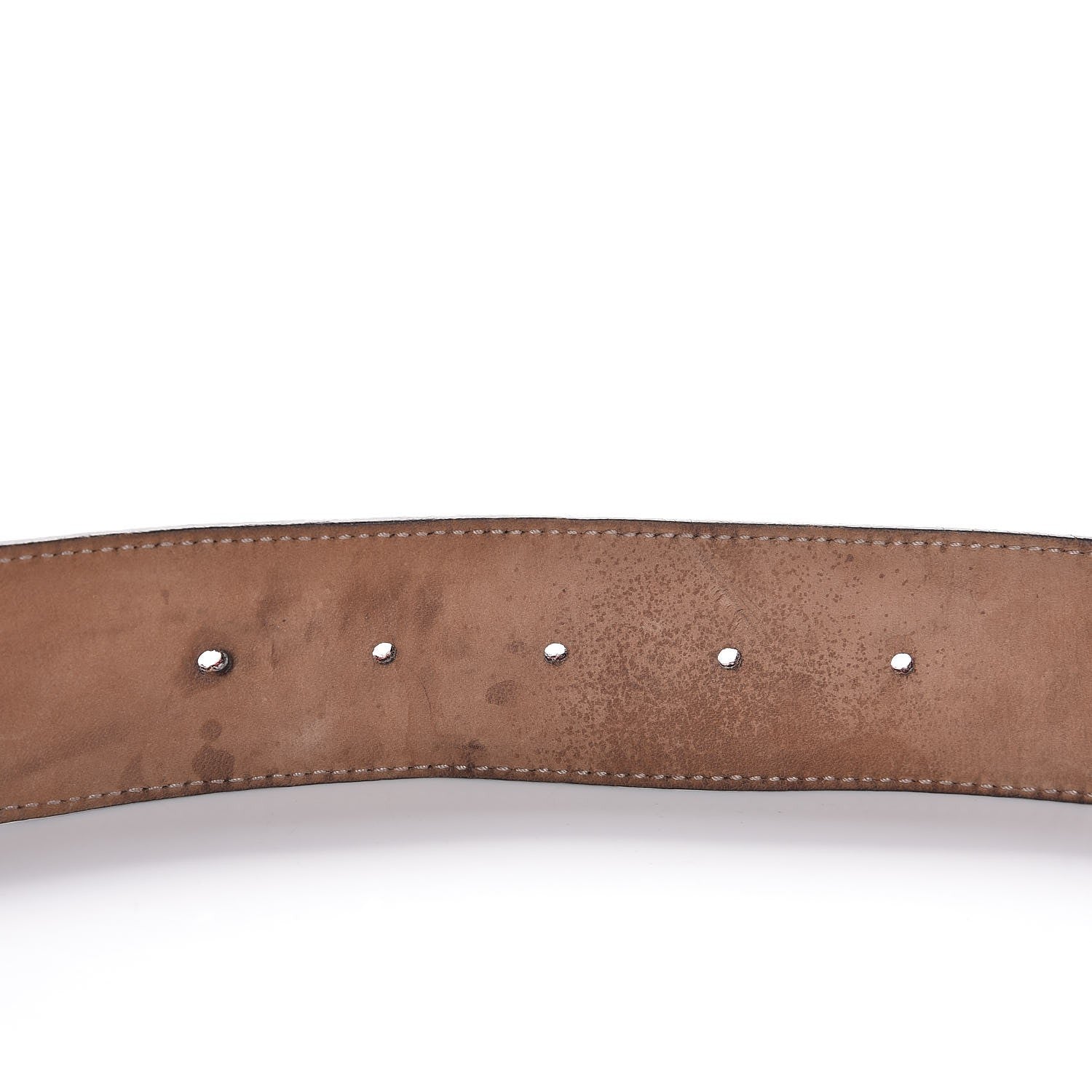 Gucci Canvas Web Interlocking G Belt 85 34 White 6 of 11