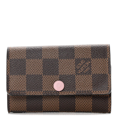 Louis Vuitton Damier Ebene Multicles 6 Key Holder Rose Ballerine 1 of 13