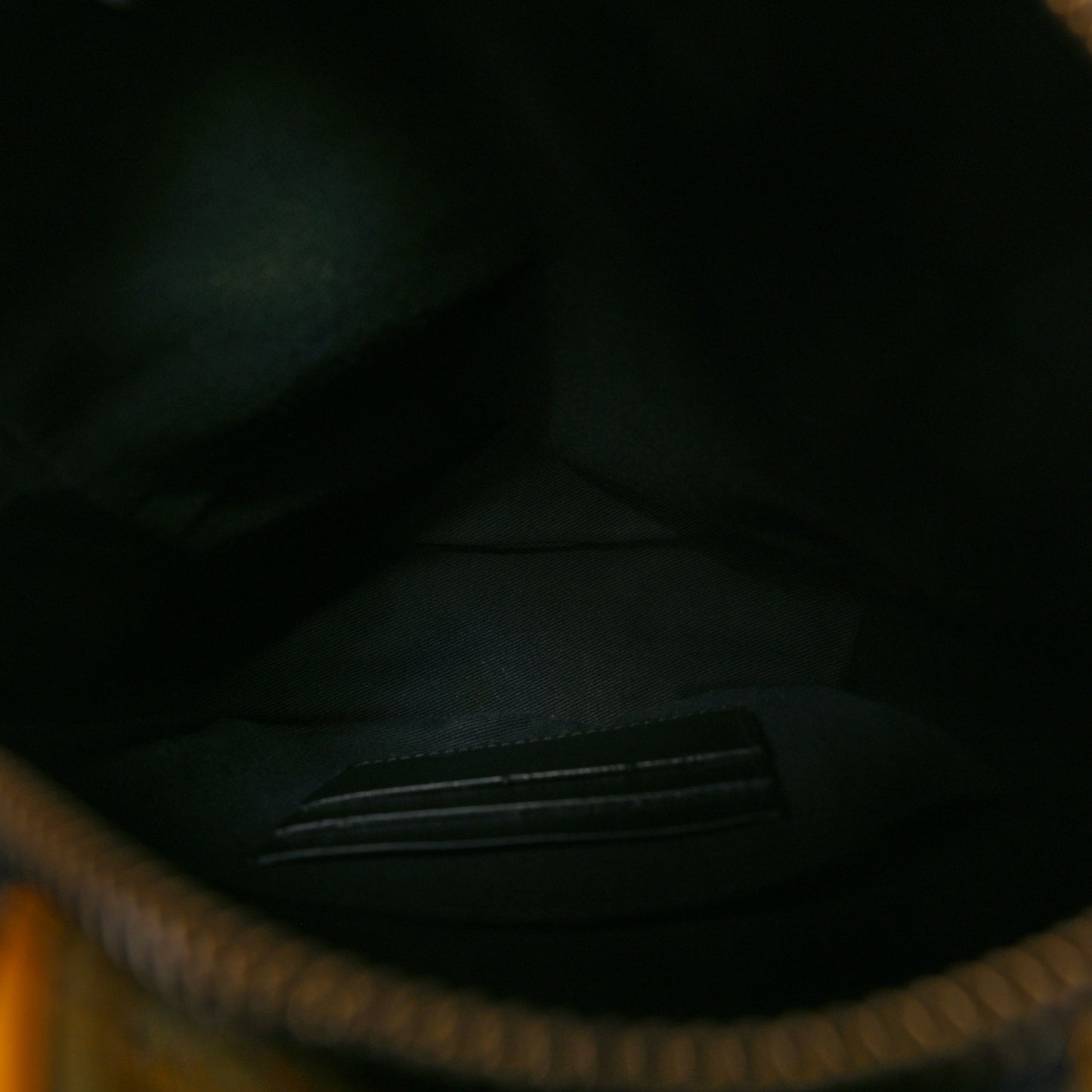 Nylon Baroque Print Crossbody Black White