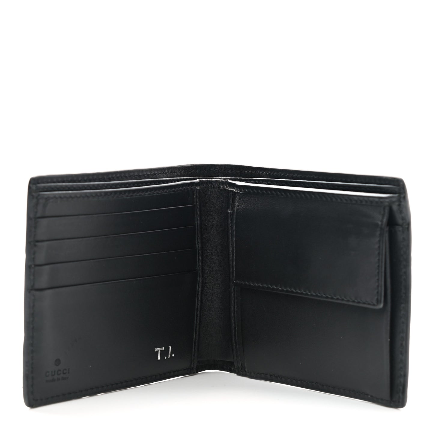 Guccissima Signature Dorian Bi-Fold Wallet Black