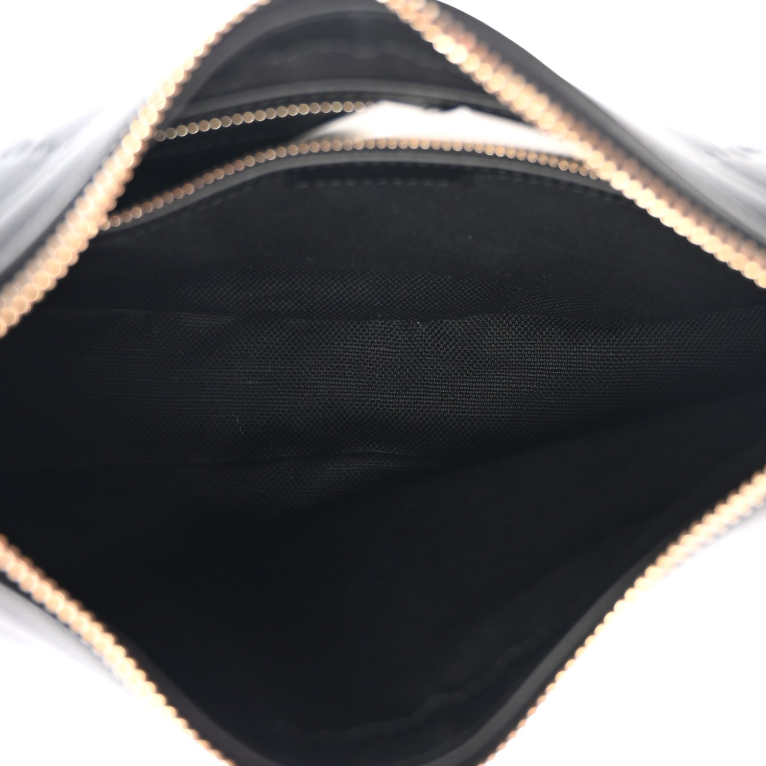 Gucci GG Calfskin Embossed Emblem Medium Half Moon Shoulder Bag Black 5 of 10