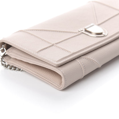 Christian Dior Grained Calfskin Diorama Croisiere Chain Wallet Rose Poudre 6 of 7