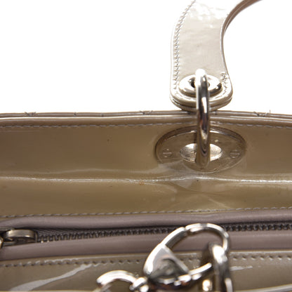 Christian Dior Patent Cannage Large Lady Dior Grey 11 of 11