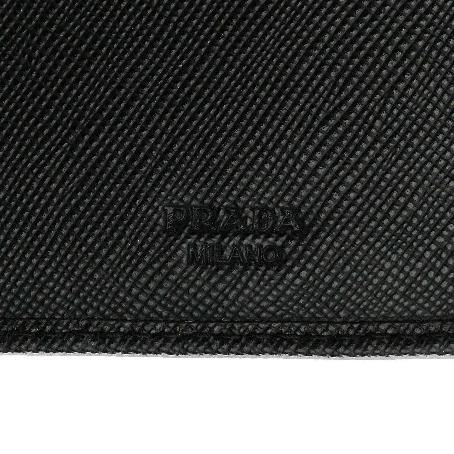 Saffiano Metal Large Flap Wallet Black