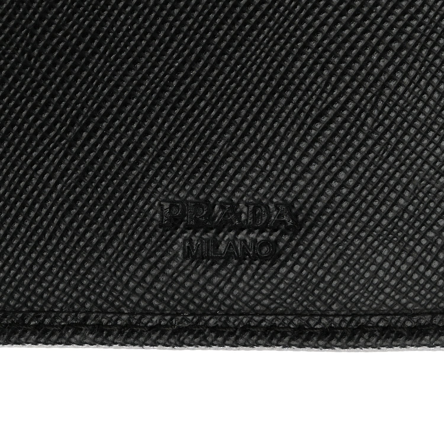 Prada Saffiano Metal Large Flap Wallet Black 6 of 6