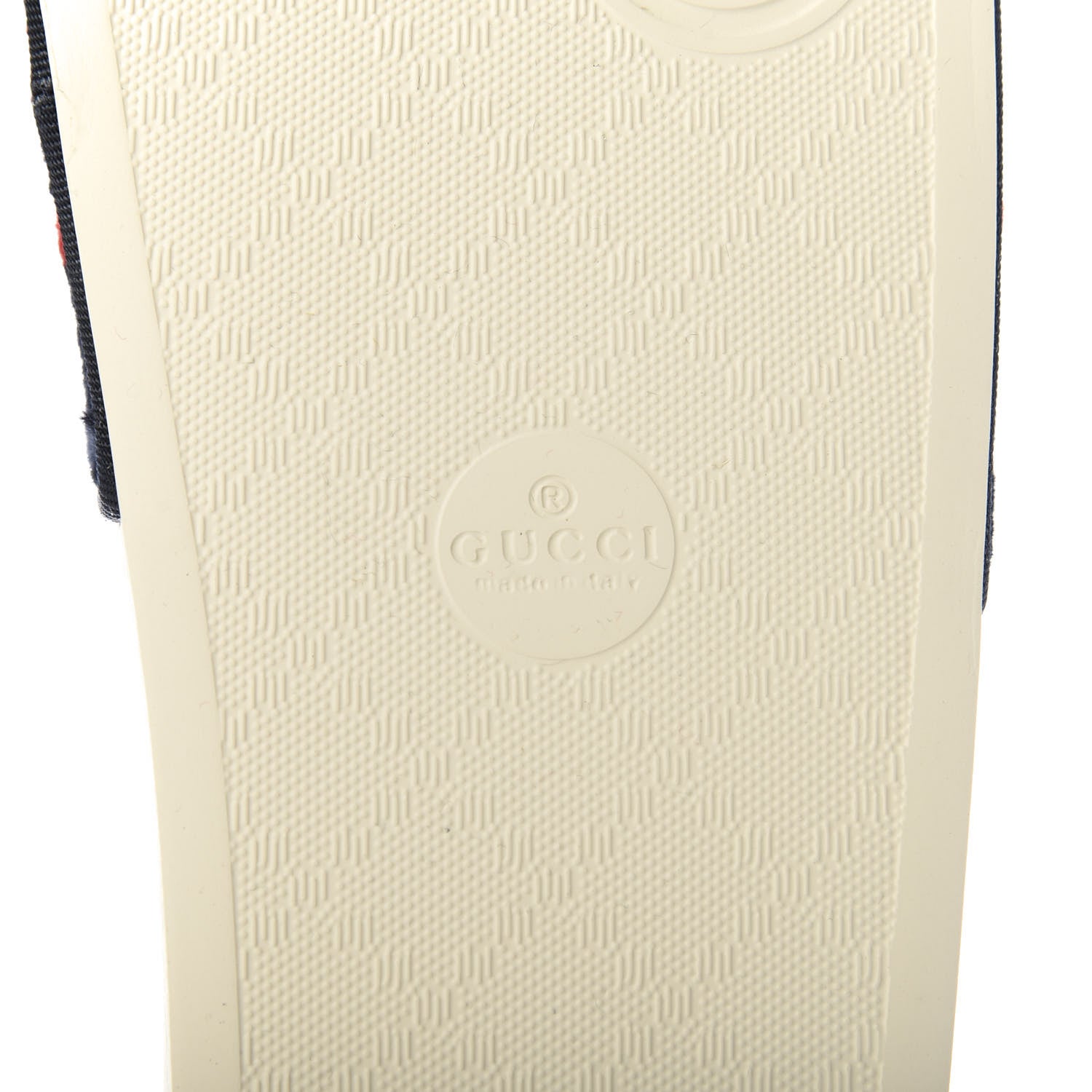 Gucci Terry Cloth GG Monogram Slide Sandals 36 Blue Red 7 of 9
