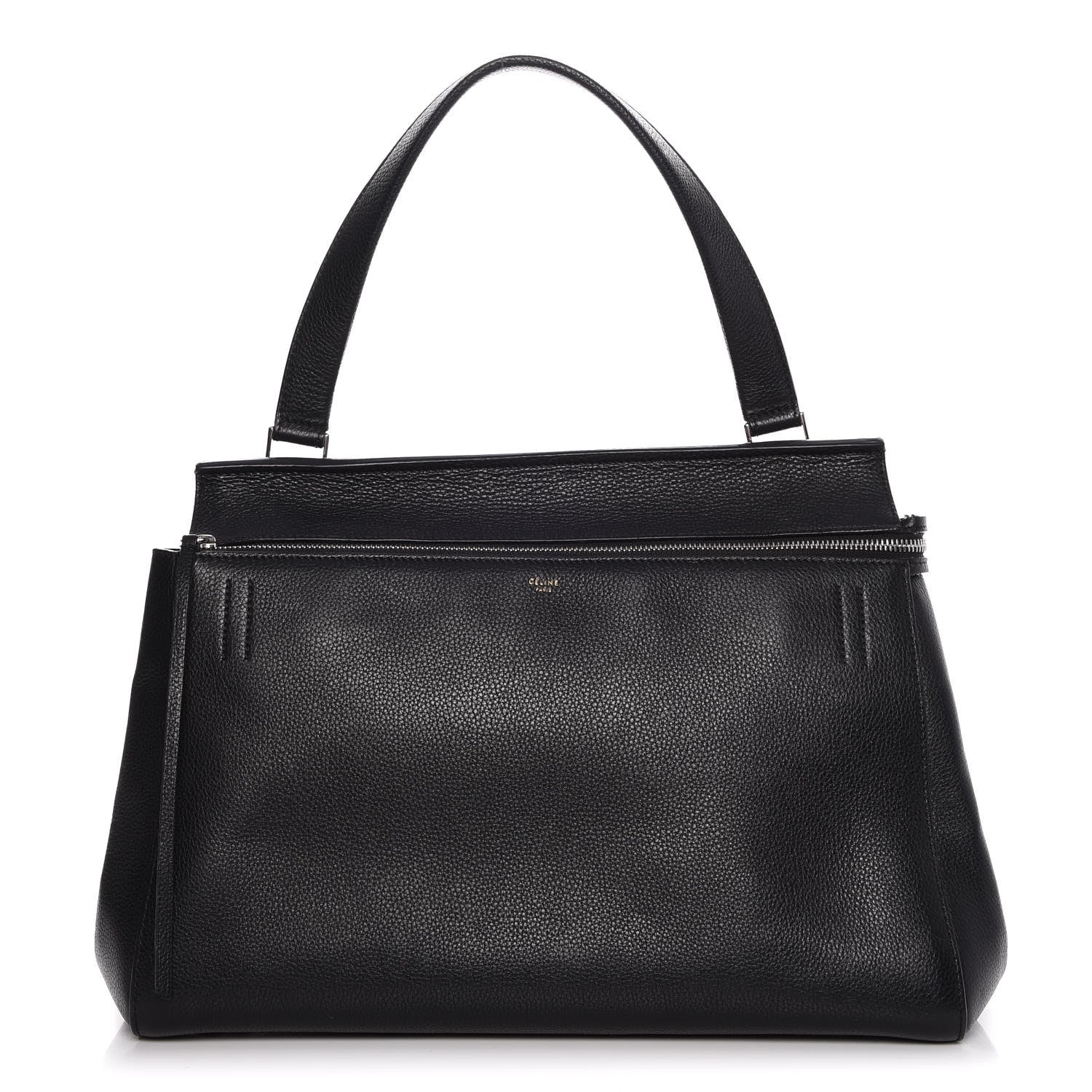 Celine Supple Calfskin Medium Edge Shoulder Bag Black 1 of 20