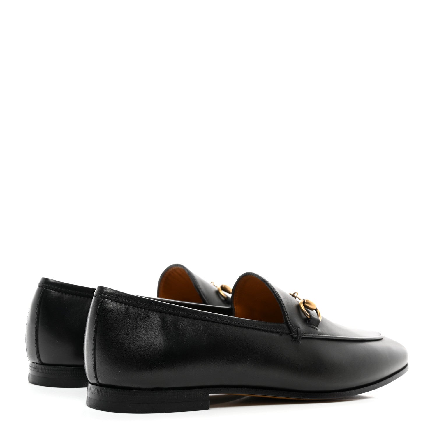 Gucci Calfskin Womens Jordaan Loafers 38 Black 4 of 9