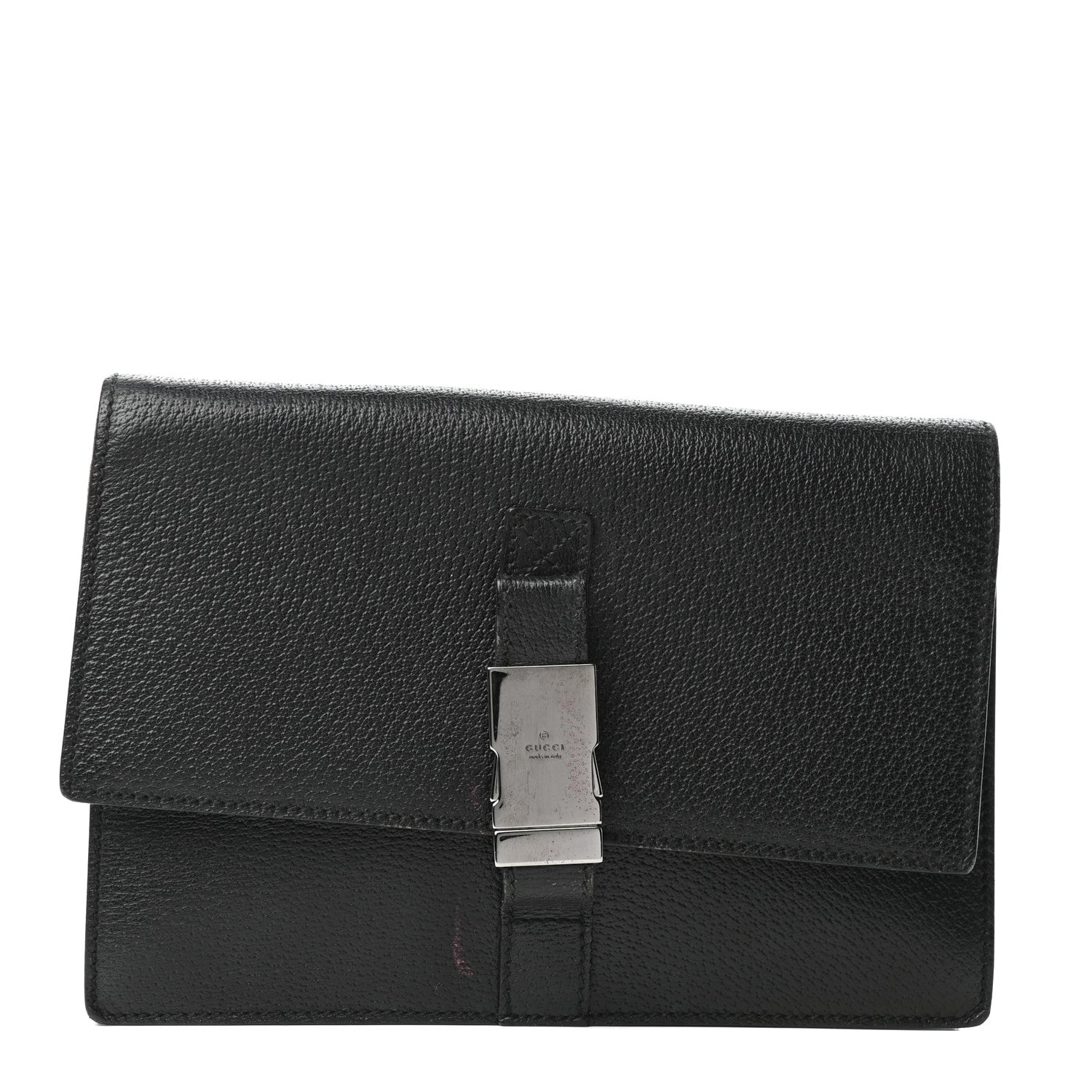 Gucci Calfskin Wristlet Clutch Black 1 of 11