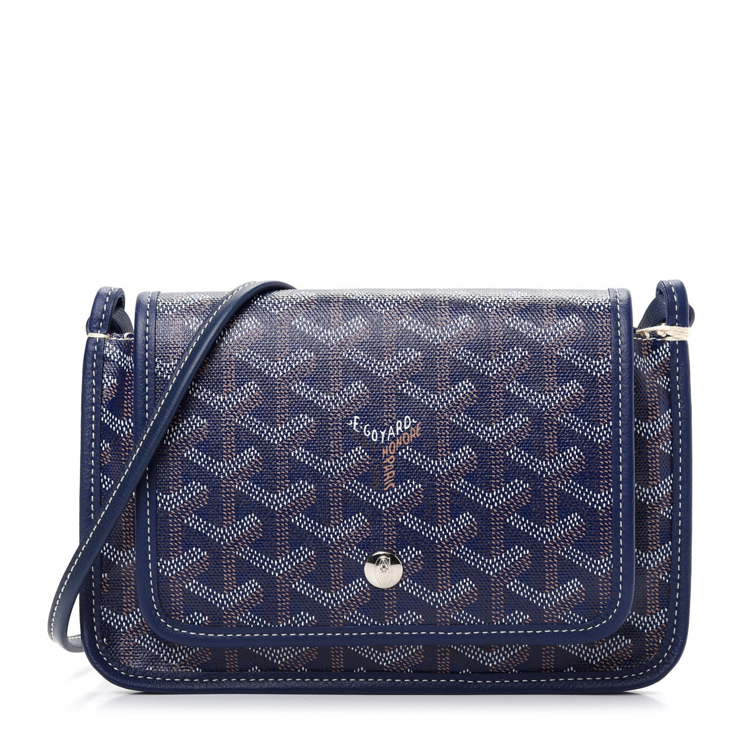 Goyardine Plumet Wallet Clutch Navy