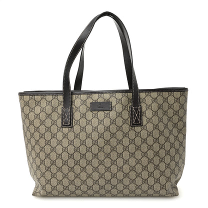 Gucci GG Supreme Monogram Medium Zippered Shopping Tote Dark Brown 1 of 10