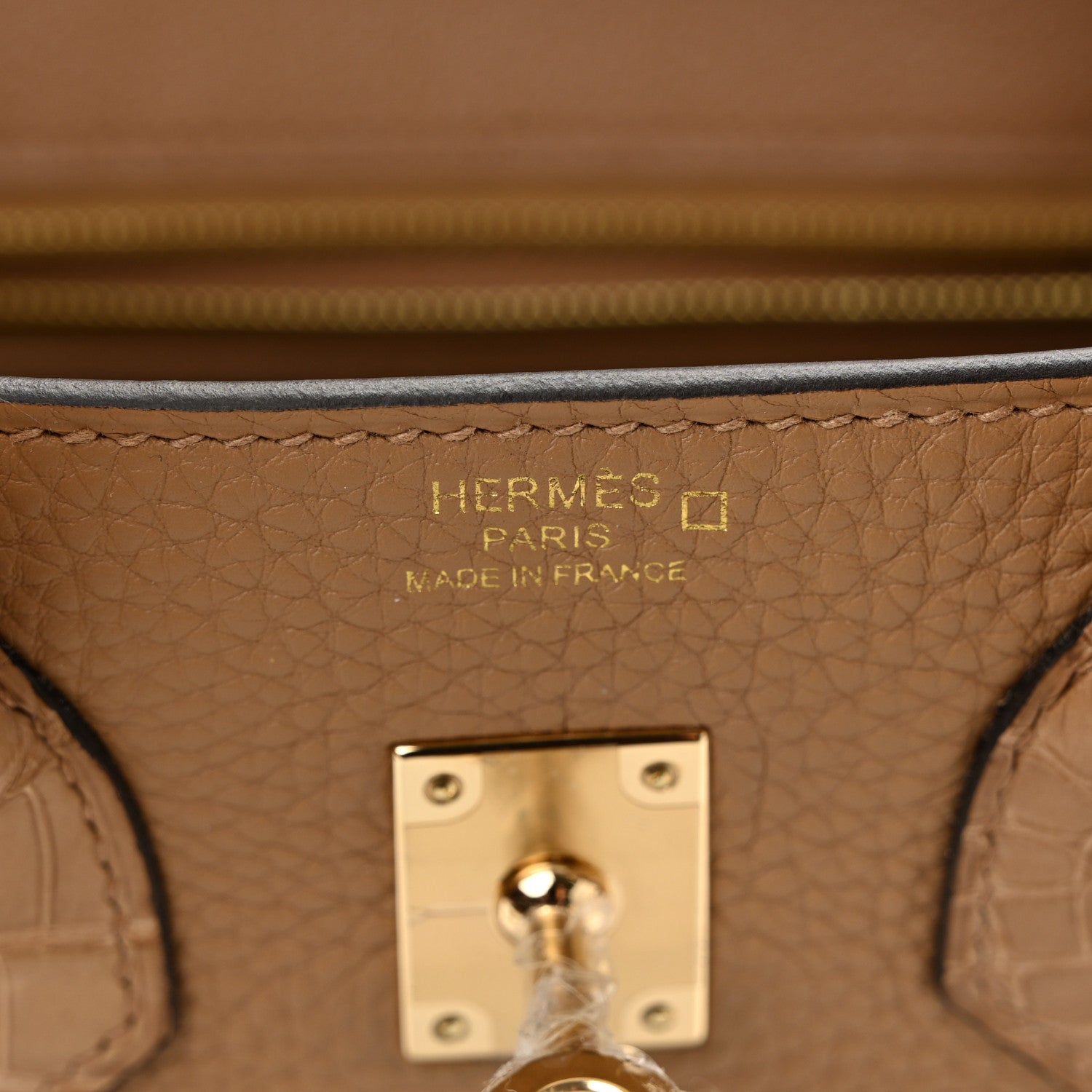 Hermes Togo Matte Alligator Birkin Touch 25 Chai 9 of 25