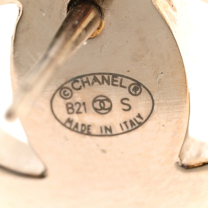 Chanel Metal CC Turnlock Earrings Gold 5 of 6