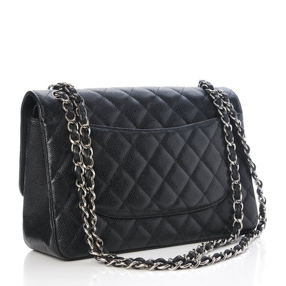 Chanel Caviar Quilted Jumbo Double Flap Black 4 of 8
