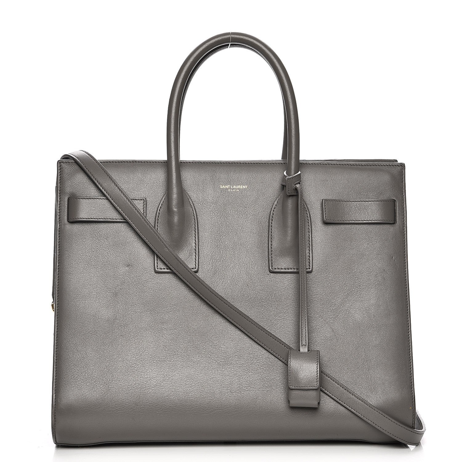 Saint Laurent Calfskin Small Sac De Jour Fog 1 of 10