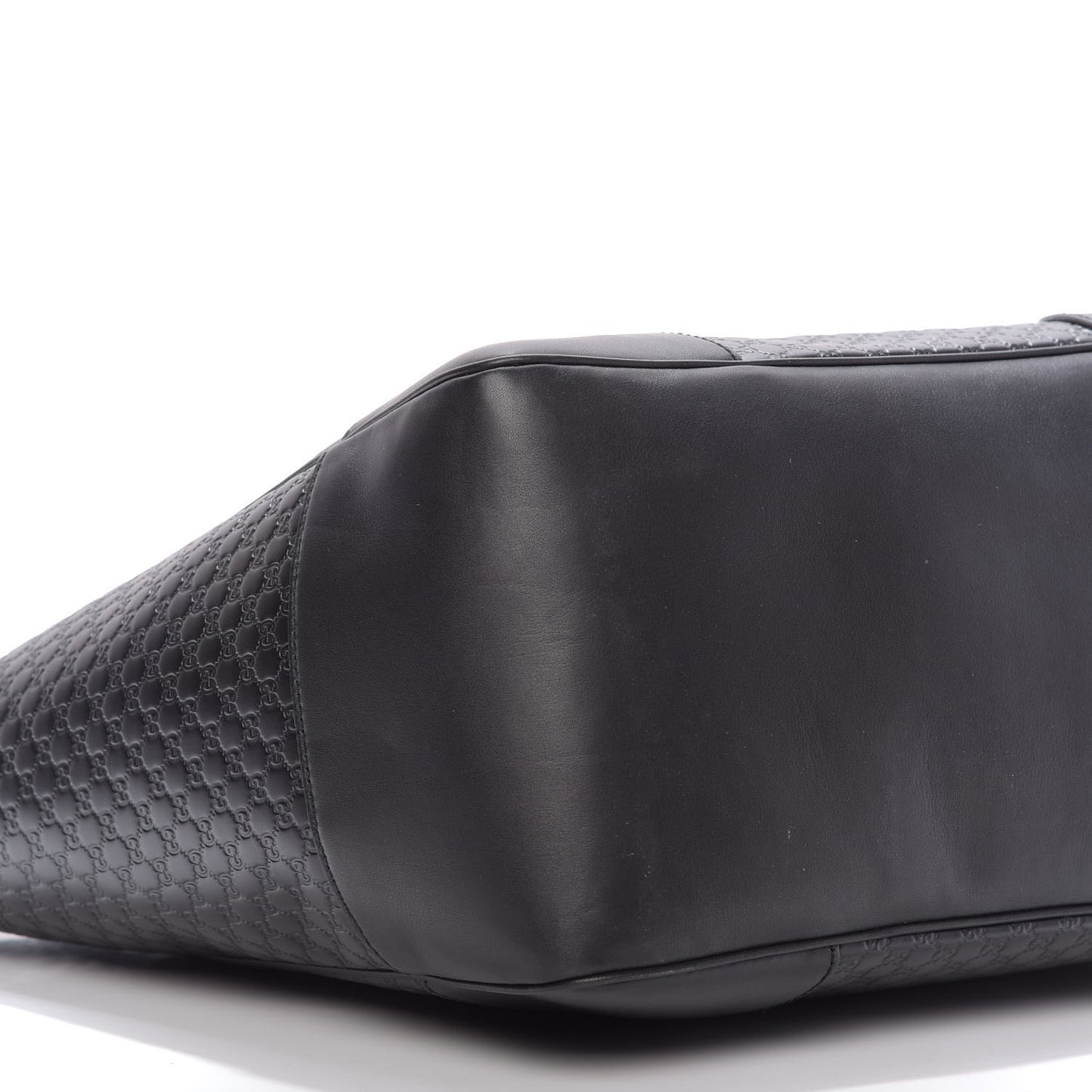 Microguccissima Bree Zippered Tote Black