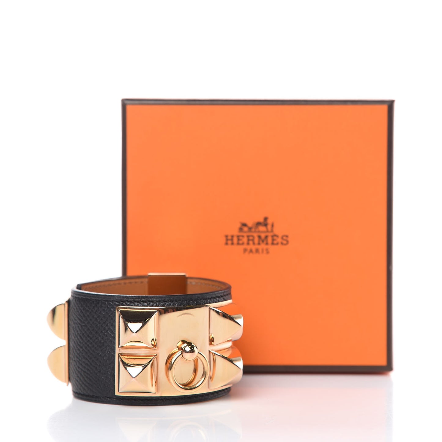 Epsom Collier de Chien CDC Bracelet S Black