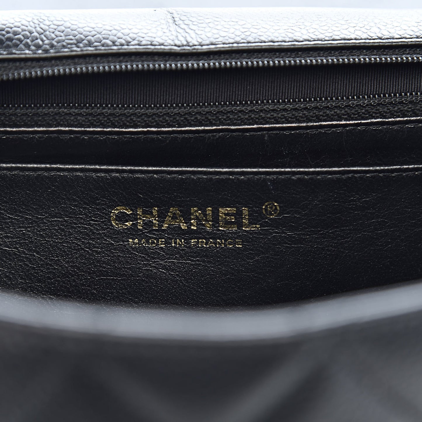 Caviar Quilted Jumbo Single Flap Black