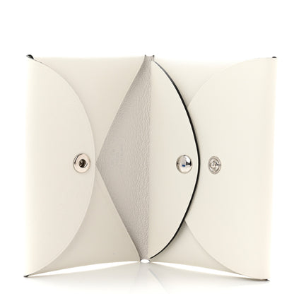 Hermes Swift Bouquet Calvi Duo Card Case White Multicolor 5 of 6