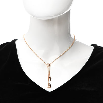 Hermes 18K Rose Gold PM Kelly Clochette Necklace 2 of 6