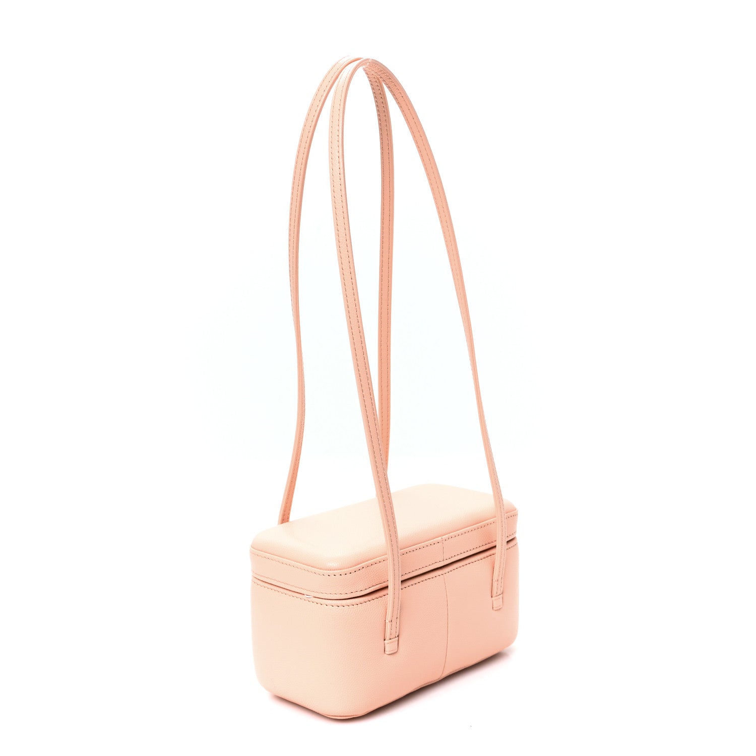 Chanel Shiny Caviar Preppy Coco Long Vanity With Strap Light Pink 7 of 11