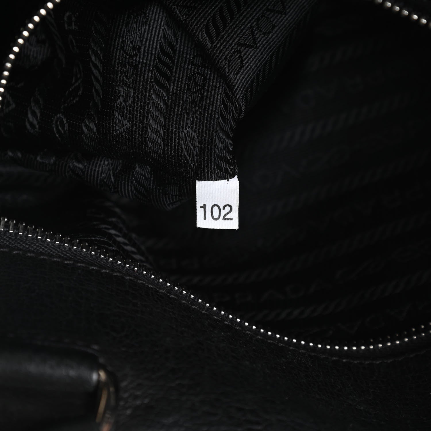 Prada Tessuto Nylon Calfskin Shoulder Bag Black 7 of 15