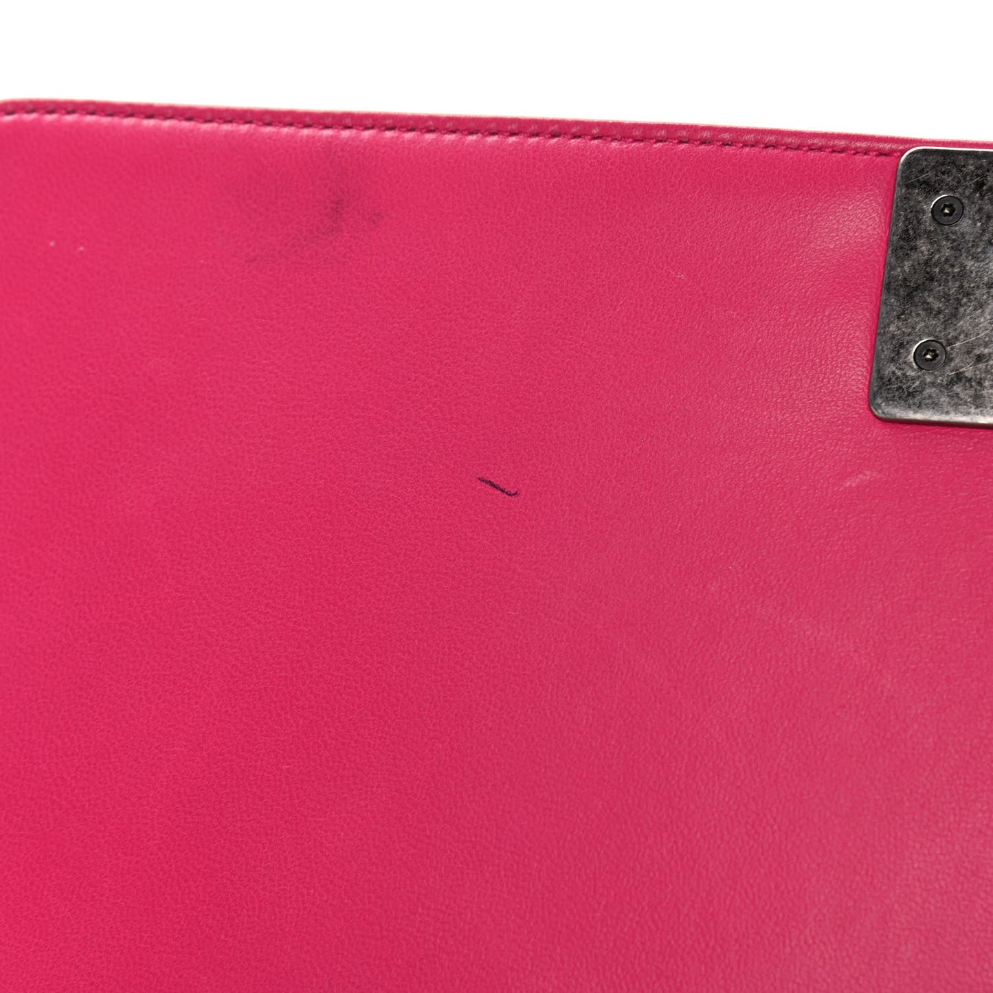 Calfskin Quilted Large Boy Flap Pink