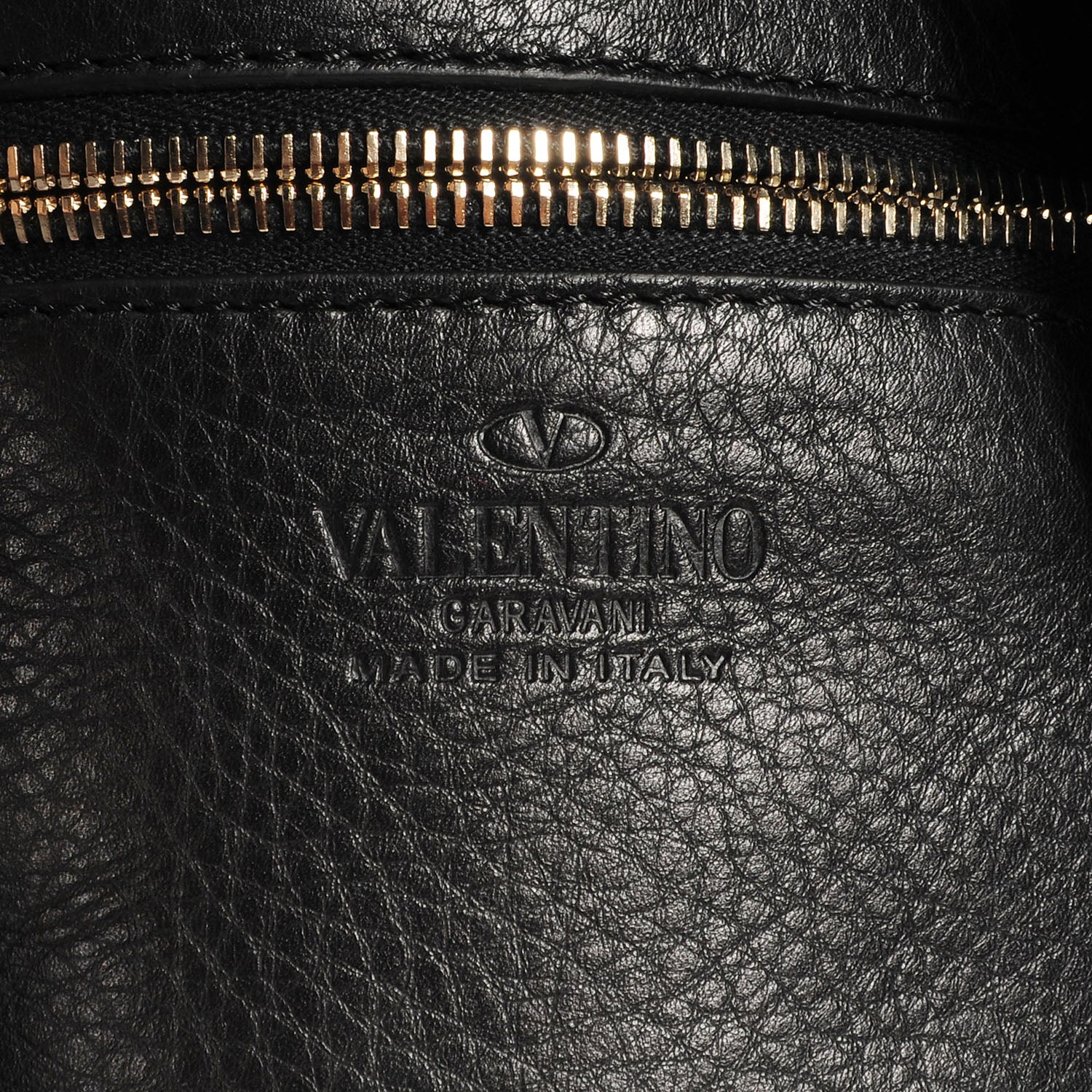 Valentino Garavani Pebbled Calfskin Large Rockstud Flip-Lock Messenger Bag Black 6 of 9