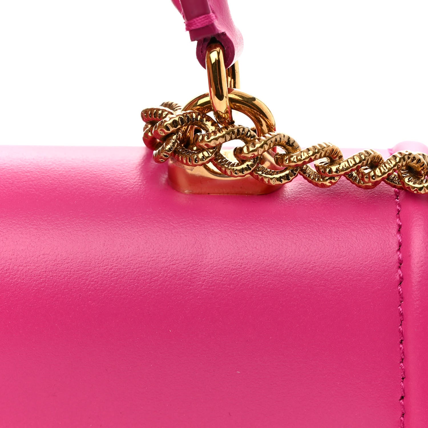 Dolce & Gabbana Smooth Calfskin Small Devotion Envelope Top Handle Bag Pink 11 of 12