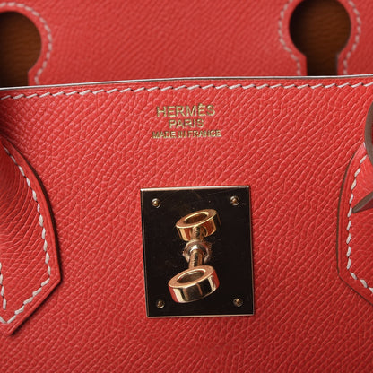 Hermes Epsom Candy Birkin 30 Rose Jaipur Gold 6 of 14