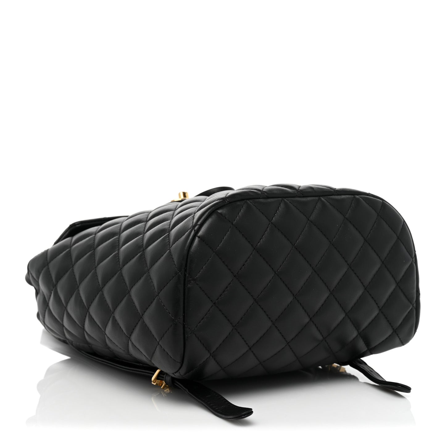 Lambskin Quilted Small Urban Spirit Backpack Black