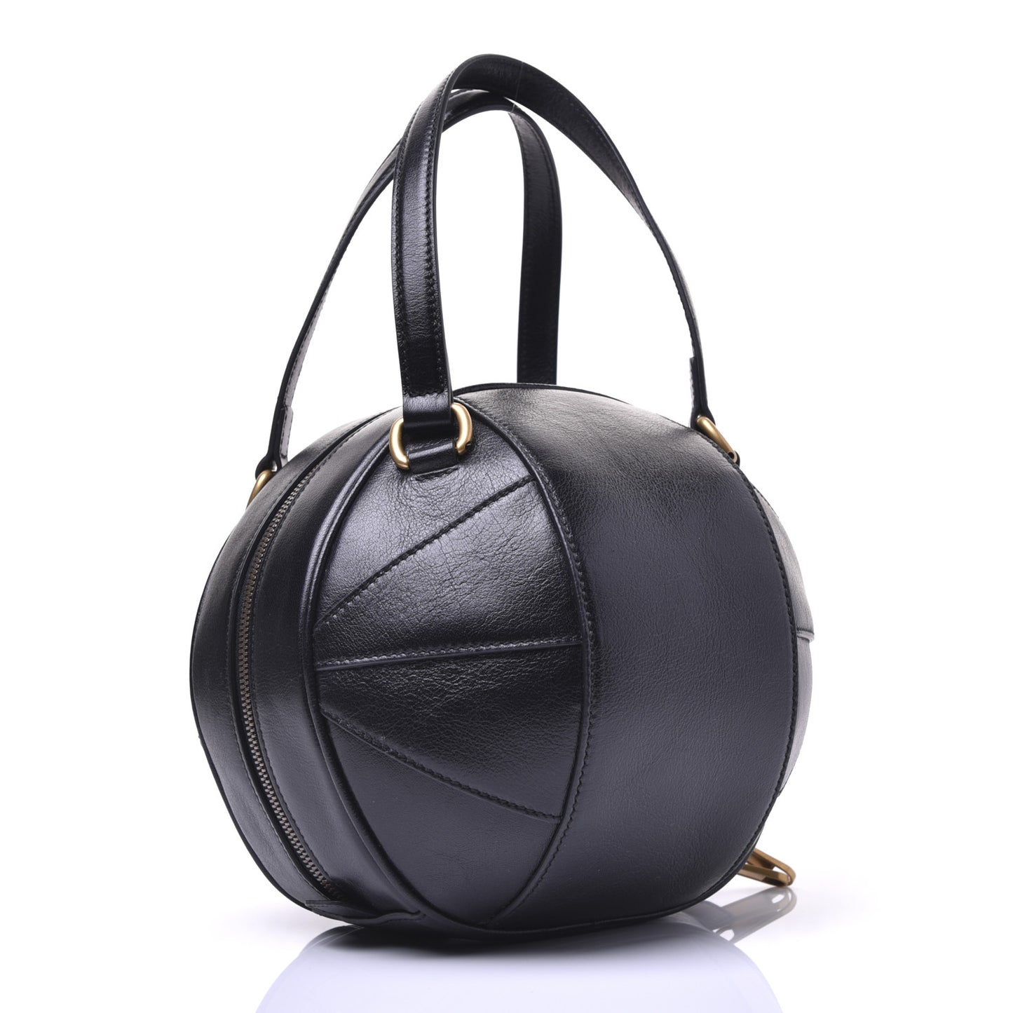 Piuma Lux Energy Tifosa Basketball Shaped Shoulder Bag Black