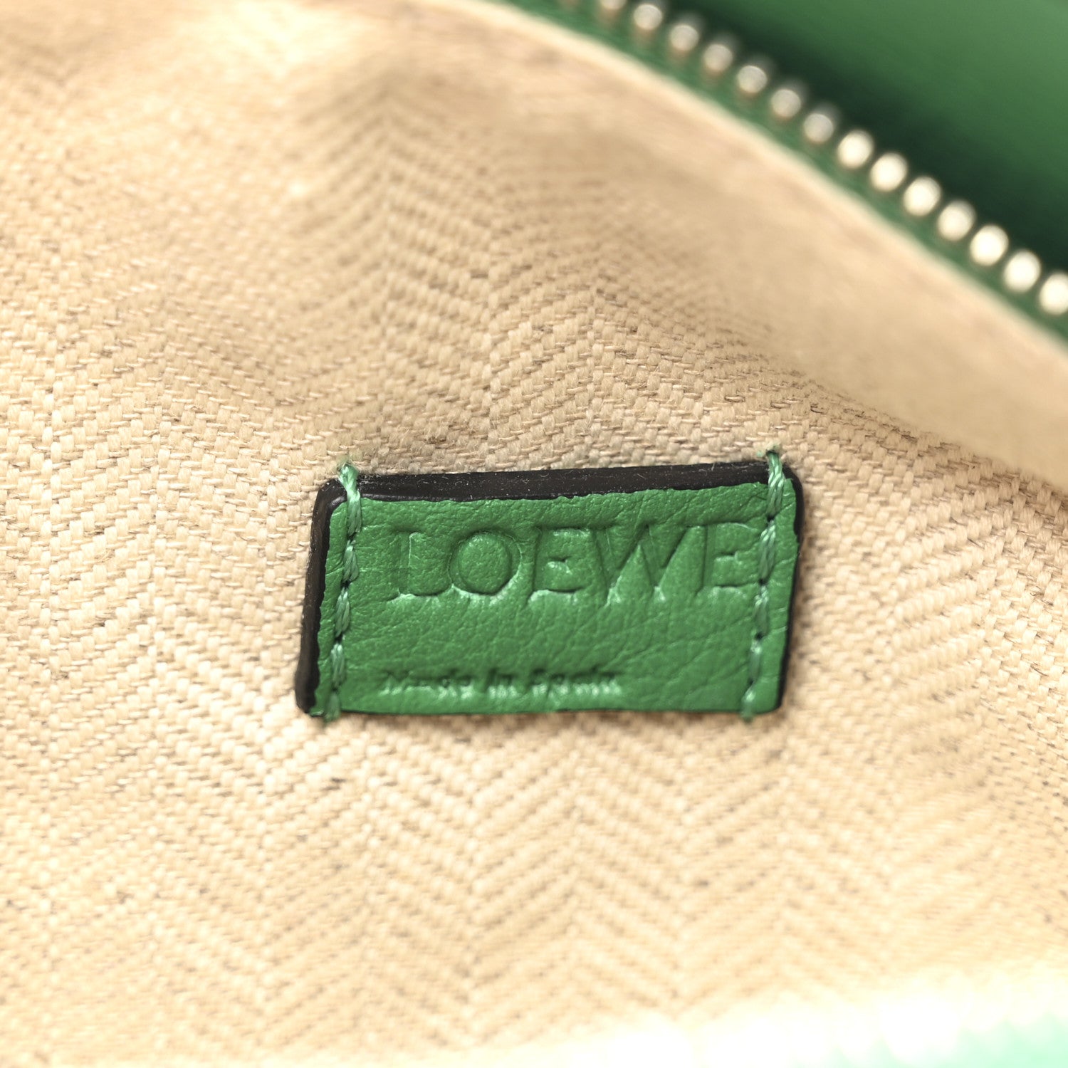 Loewe Calfskin Mini Puzzle Bag Jungle Green 6 of 9