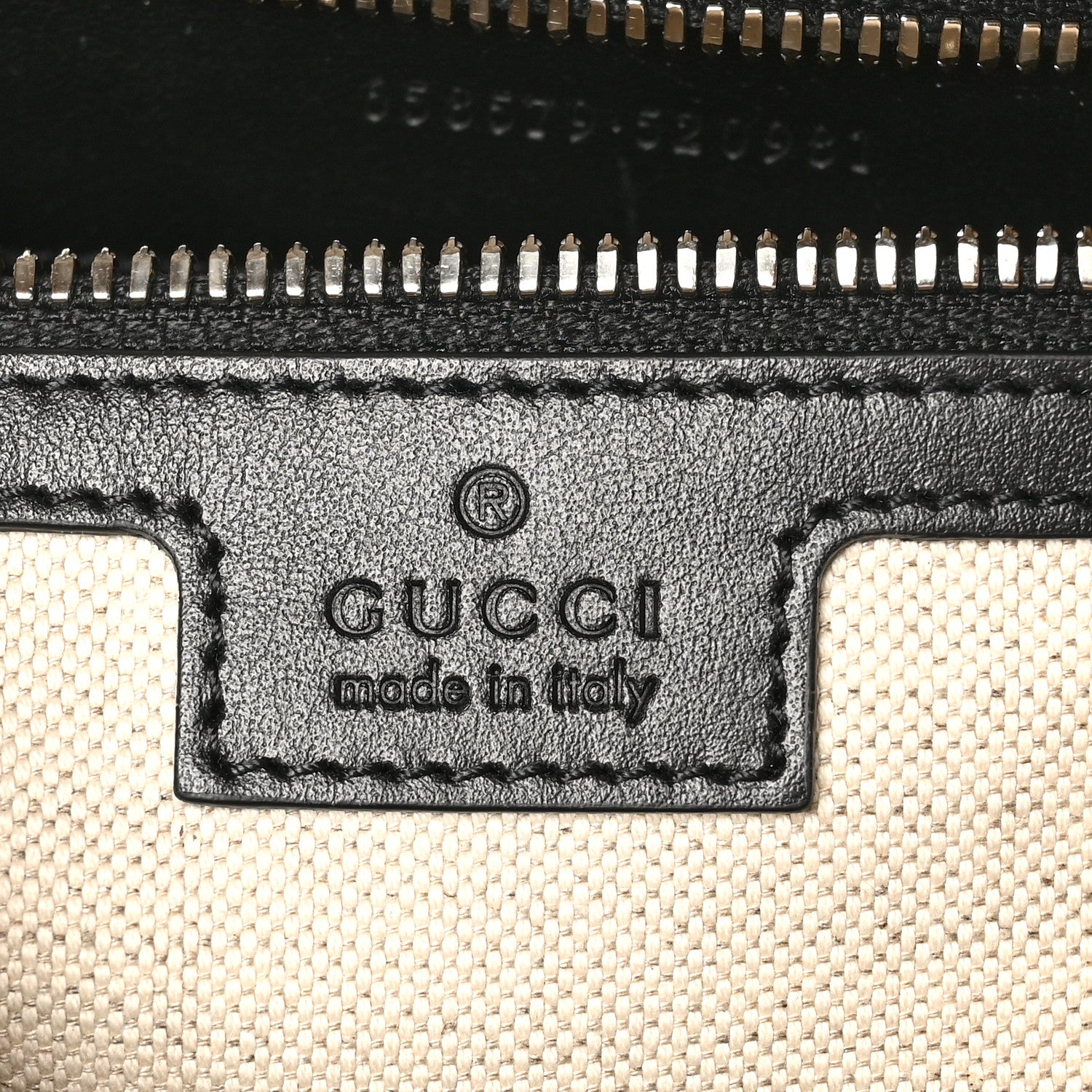 Gucci Calfskin GG Tennis Embossed Backpack Black 6 of 10