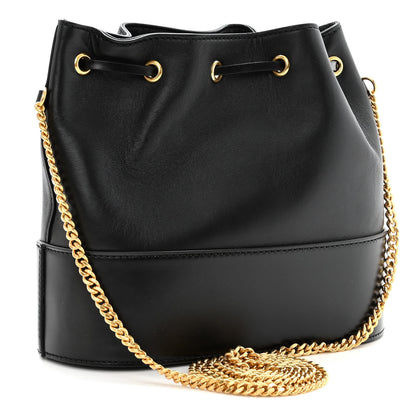 Valentino Garavani Nappa Mini VLogo Signature Chain Bucket Bag Black 3 of 10
