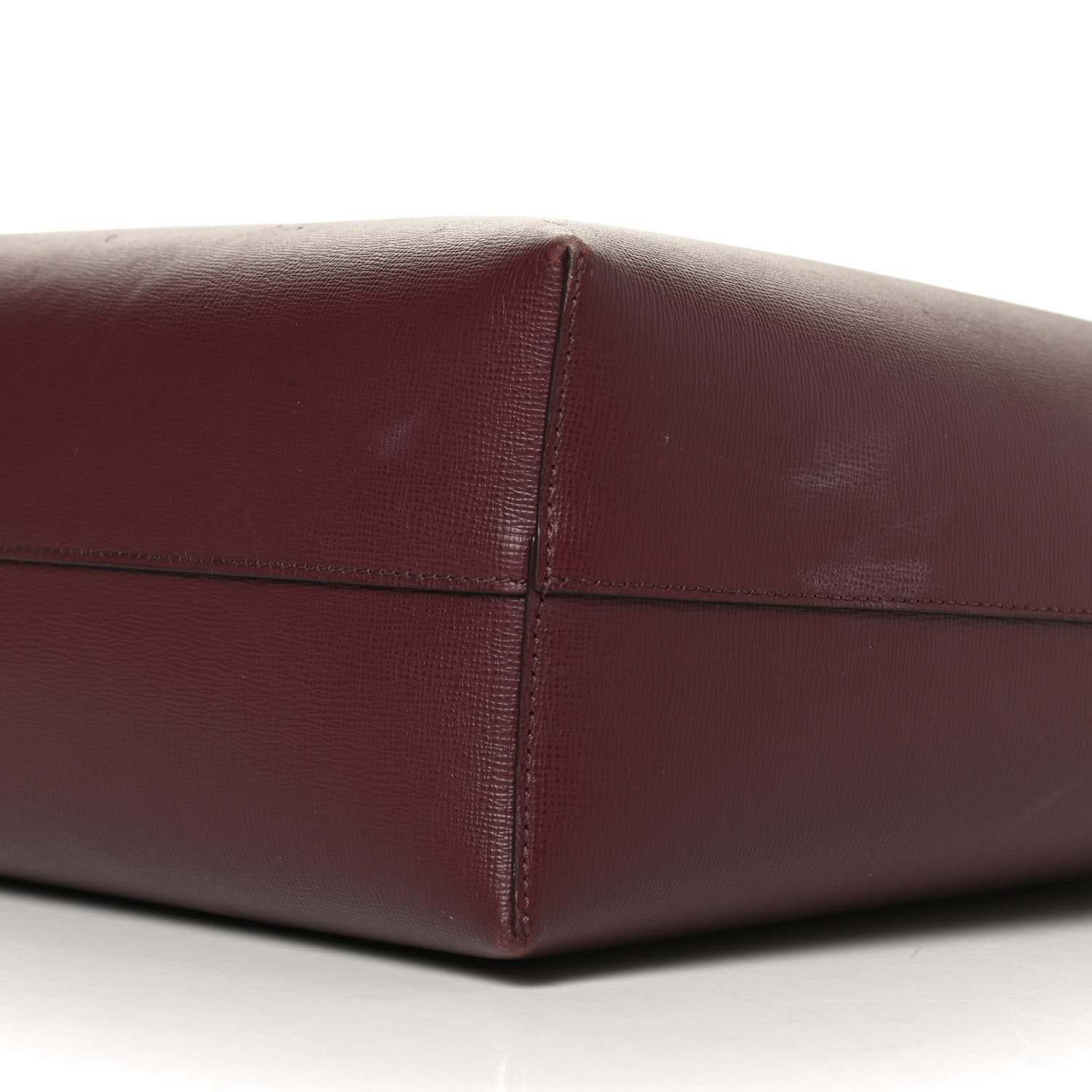 Tom Ford Grained Calfskin Small T Tote Bordeaux 10 of 12