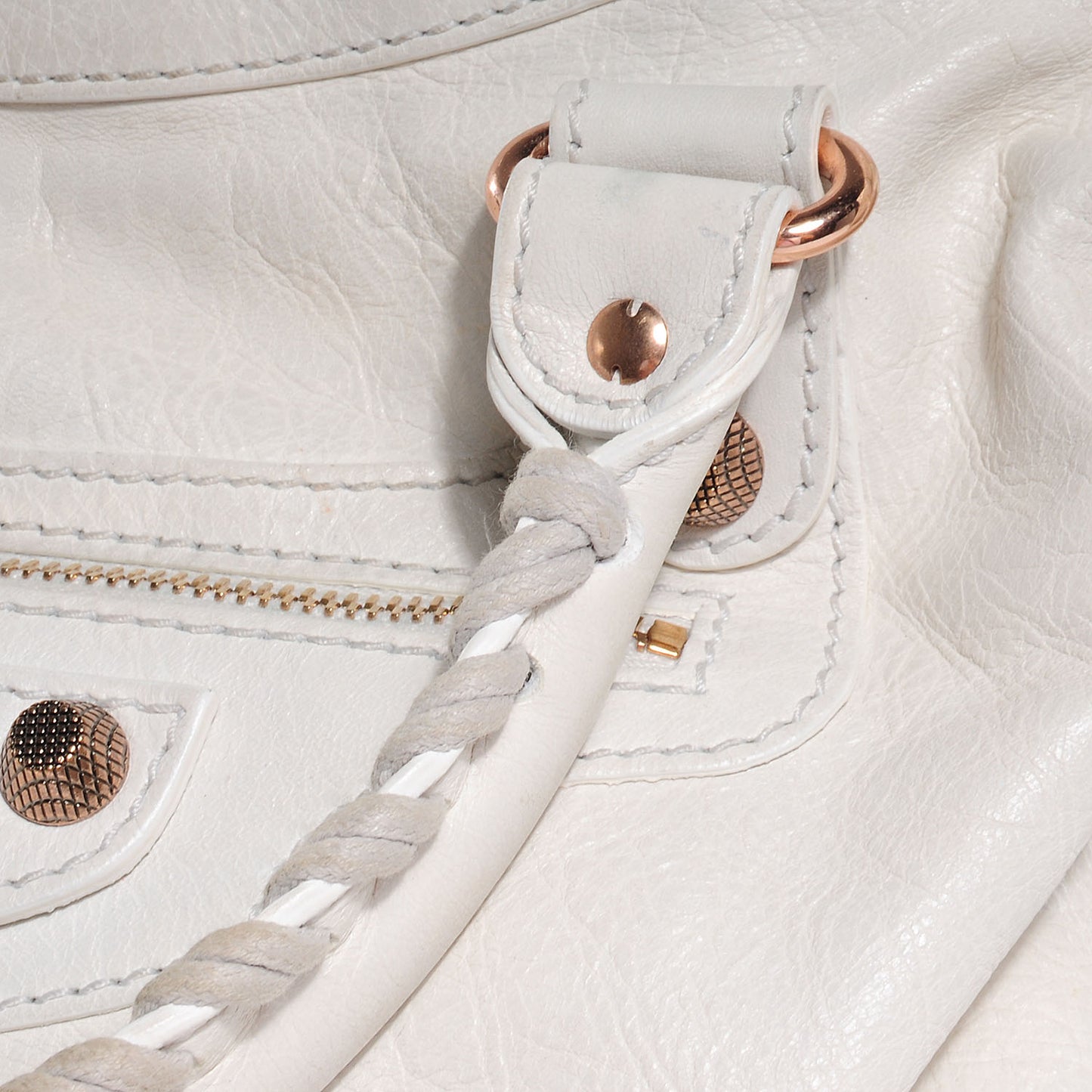 Agneau Giant 12 Rose Gold Hardware City White