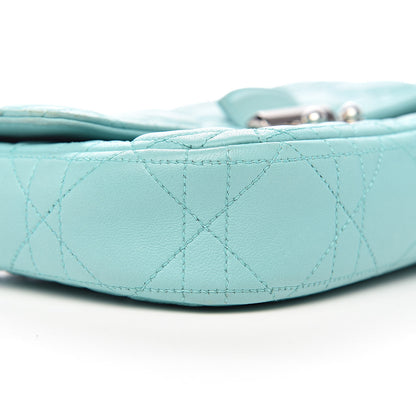Christian Dior Lambskin Cannage Miss Dior Promenade Pouch Turquoise 9 of 11