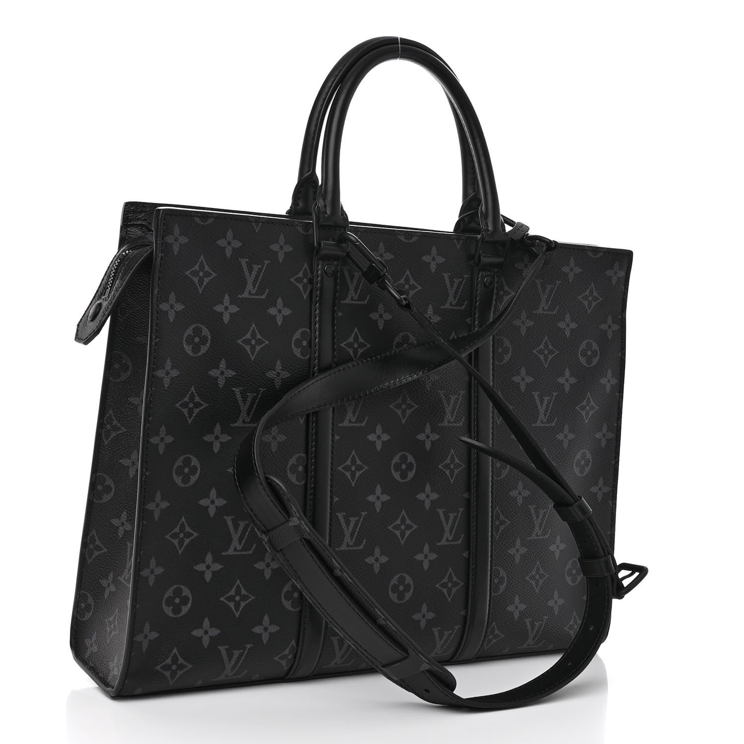 Louis Vuitton Monogram Eclipse Sac Plat Horizontal Zipper 3 of 9