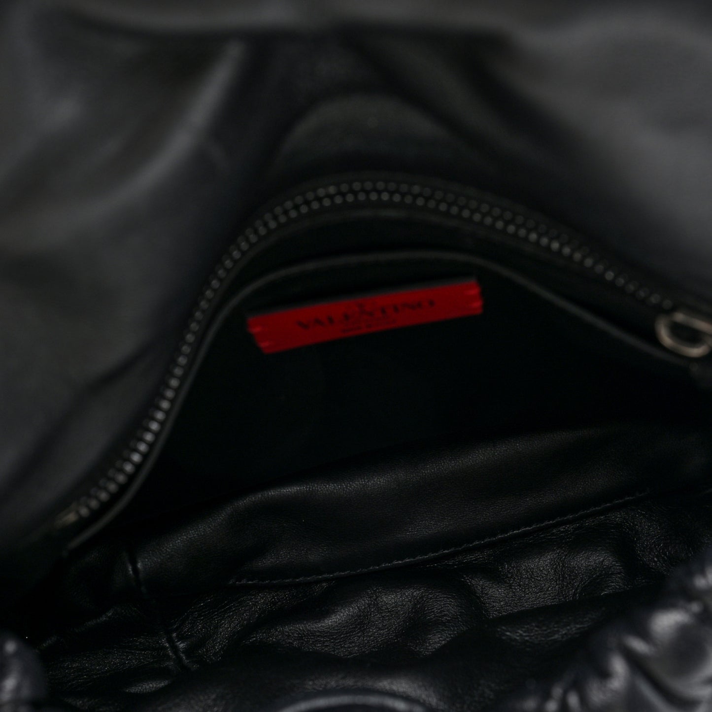 Nappa Medium Spikeme Shoulder Bag Black