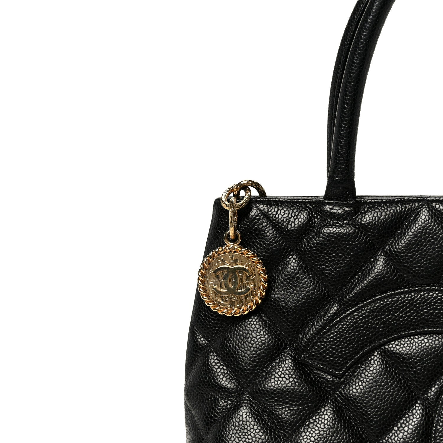 Chanel Caviar Quilted Medallion Tote Black 8 of 11