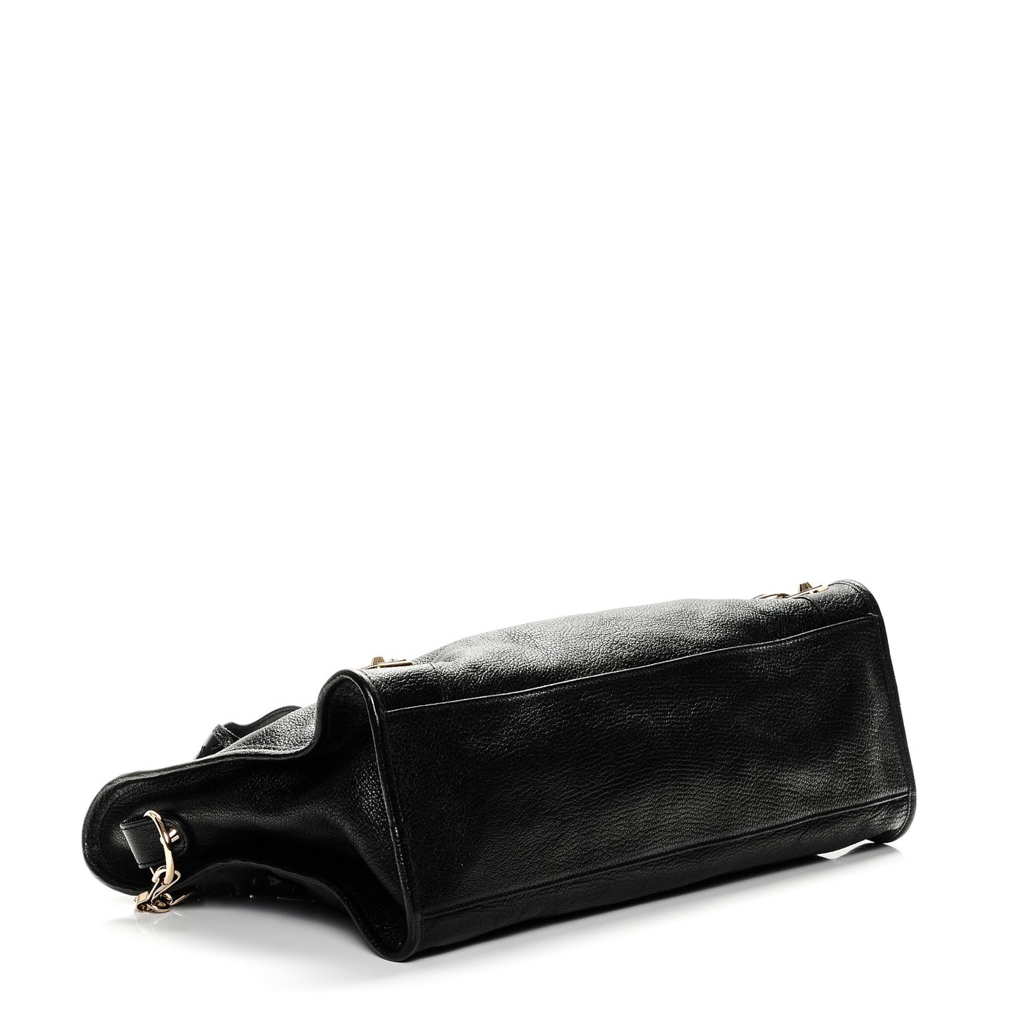 Chevre Gold Metallic Edge Hardware City Black