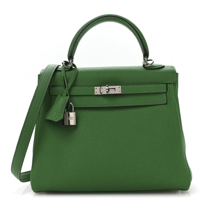 Hermes Togo Kelly Retourne 25 Bambou 1 of 10