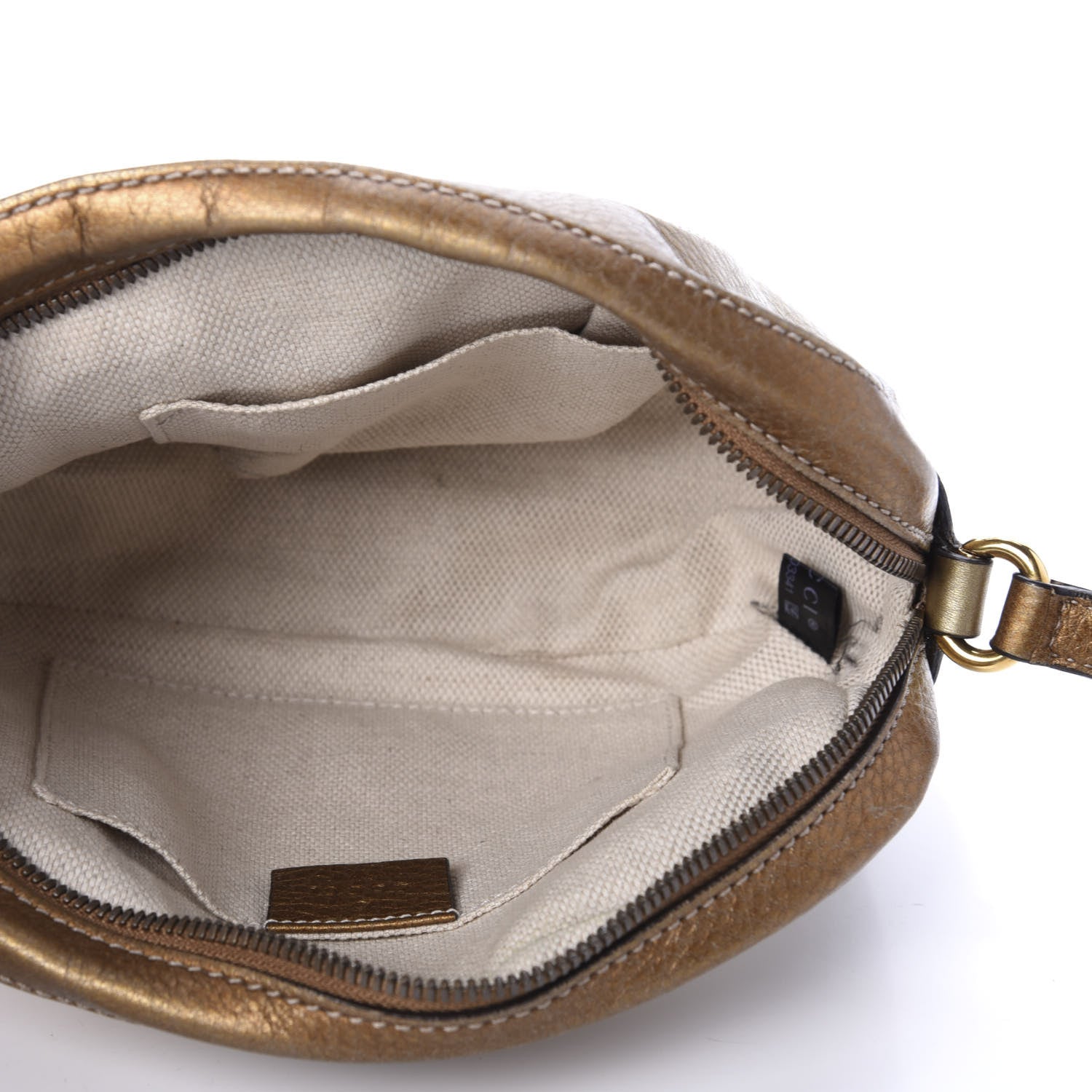 Gucci Metallic Pebbled Calfskin Small Soho Disco Bag Gold Ombre 5 of 10