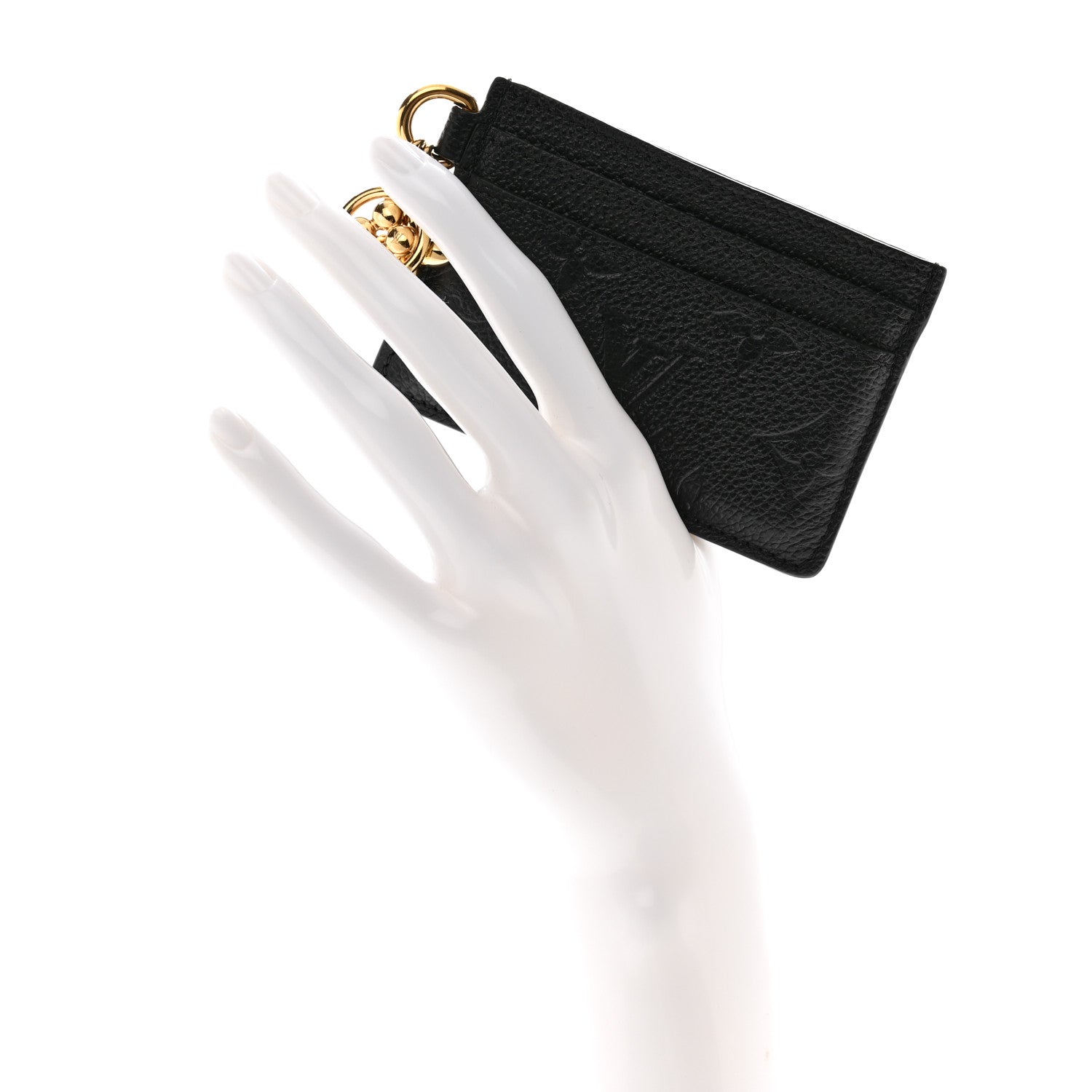 Louis Vuitton Empreinte Monogram LV Charms Card Holder Black 2 of 8