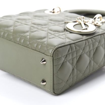 Christian Dior Lambskin Cannage Small My ABCDior Lady Dior Army Green 7 of 10