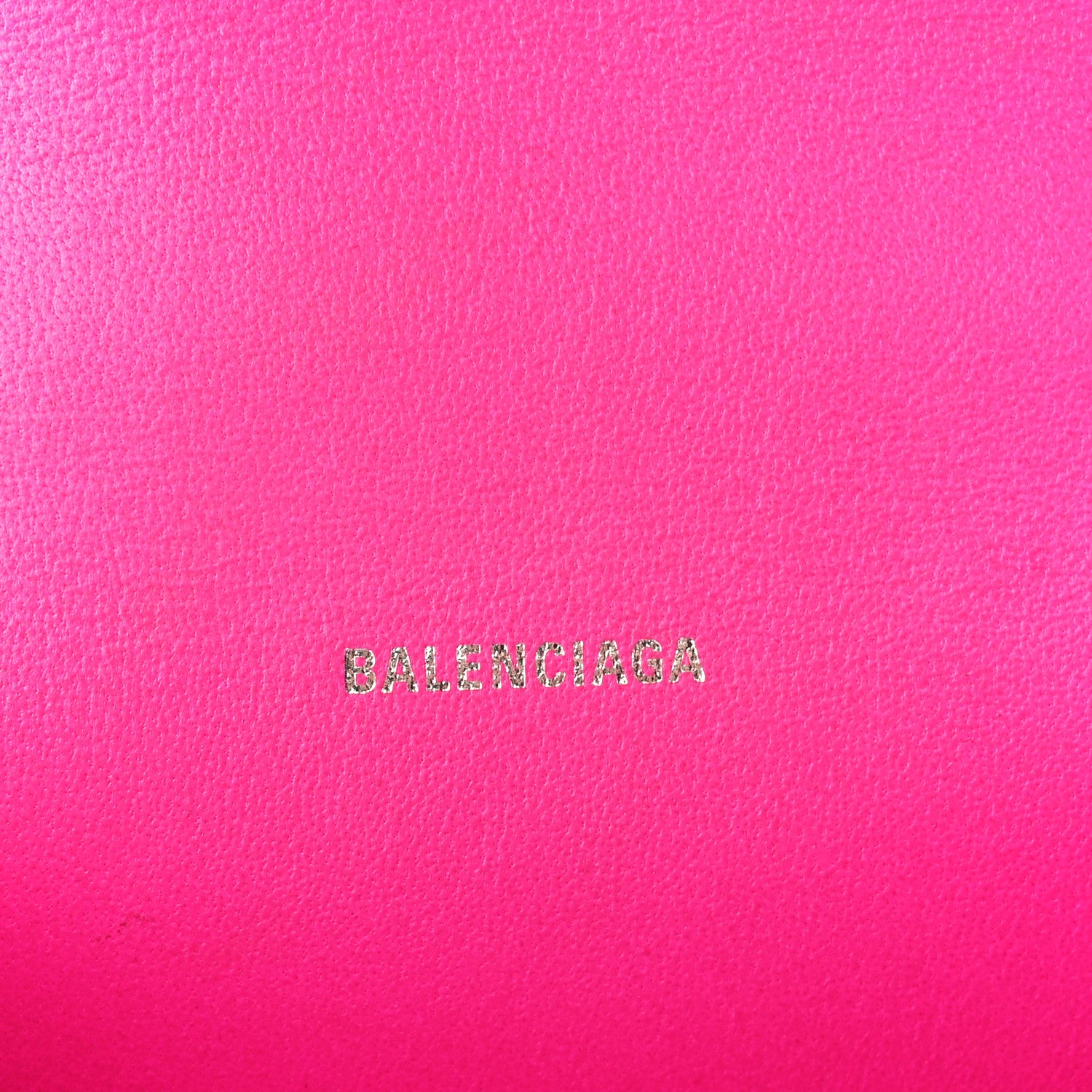 Balenciaga Smooth Calfskin Graffiti Hourglass Top Handle Bag XS Acid Fuchsia Black 6 of 10