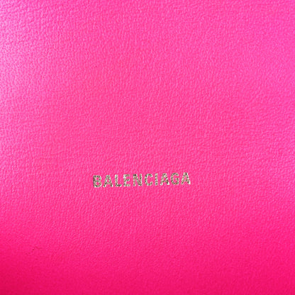Balenciaga Smooth Calfskin Graffiti Hourglass Top Handle Bag XS Acid Fuchsia Black 6 of 10