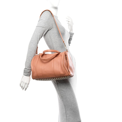 Alexander Wang Pebbled Lambskin Rocco Tan Pale Gold Hardware 2 of 9